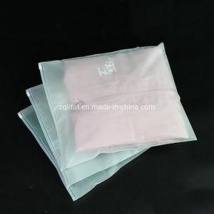 Custom Frosted Matte Translucence Cosmetic Make up Underwear Clothing Packaging Bag Clear CPE Slider Zipper Bag