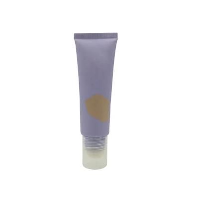Custom Logo Foundation Bb Cc Cream Packaging Tube Soft Squeeze Cosmetic Tubes with Brush