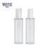 PETG Skincare Packaging Cylinder Transparent Cosmetic 100ml Lotion Bottle