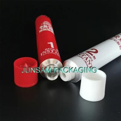6 Colors Offset Printing Cosmetic Packaging with Inner Lacquer Bottom Sealant Flexible Aluminum Tubes
