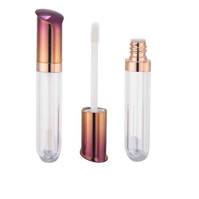 5ml Gradient Lipgloss Tube Unique Shape Rainbow Ombre Lipgloss Packaging