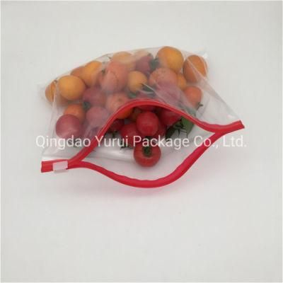 BPA-Free Stand up LDPE Zipper Slider Bag with Bottom Gusset for Food