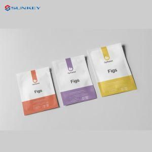 Custom Printed Resealable Matte Window Standup Pouch with Zipper Top Snack Food Packaging for Candy Cookies Dry Fruit Dried Meat