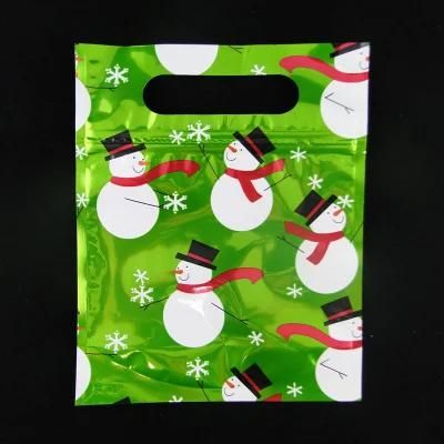 Custom Logo Design Printing Gift Plastic Packaging Bag Hand Hole