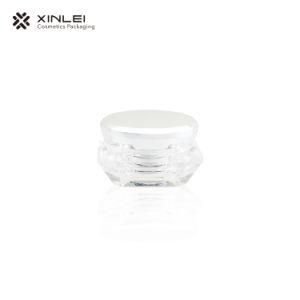 Diamond Shape Acrylic Cosmetics Empty Cream Jar Cosmetic Cream Ntainer Jar