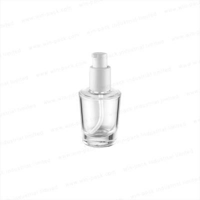 Luxury New Style Lotion Packaging for Clear Color Glass Bottle with Pump 40ml 100ml 120ml