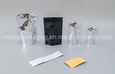 One-Side Clear Resealable Aluminium Foil Stand up Zipper Bag