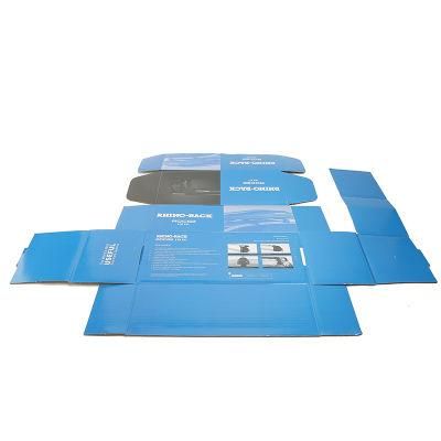 Kraft Paper Box with Blue Cover for Tools Packing