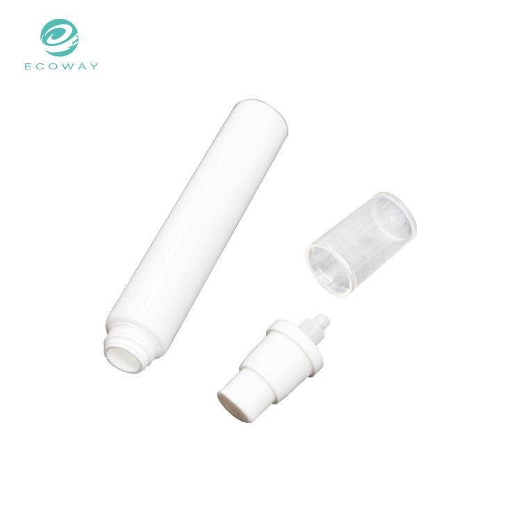 18ml Cosmetic Tube Customize at Will Wholesale Transparent Flap Cover Bare Tube Pump Head Tube