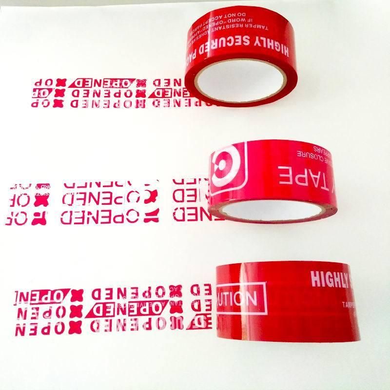 Customized Tamper Evident Security Tape Packing Tape