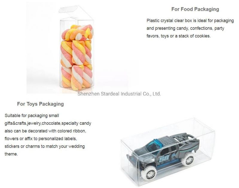 Clear Plastic Pet Box Packaging Custom Acetate Clear PVC Packaging Box