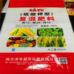 50kg Good Sureface Treatment Printing PP Woven Fertilizer Bags
