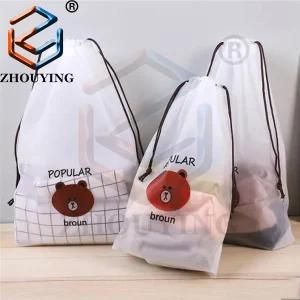 Wholesale Cheap Waterproof Custom Printed Plastic Packaging Drawstring Gift Bag