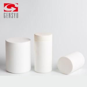 13oz HDPE Cylindrical Shape Golden Plastic Jars for Nutrition Powder