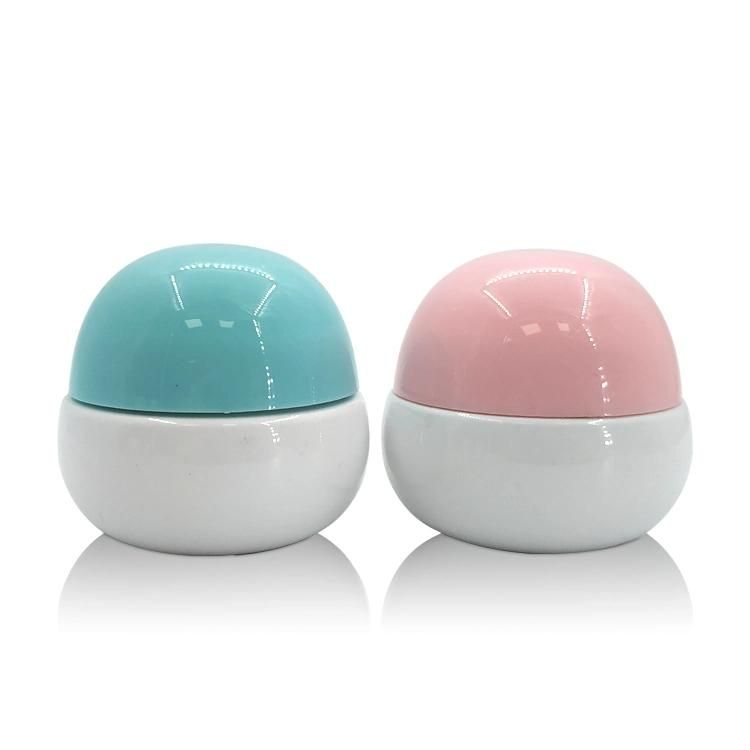 Colorful Round Plastic Cream Jar for Skin Care
