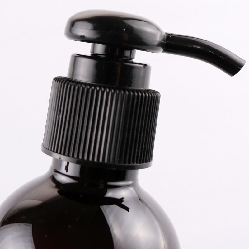 Private Label Brown Amber Empty 150ml Lotion Bottle Round Plastic Pet Body Shampoo Liquid Soap Bottle