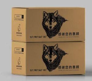 Corrugated Board Black Printing Express Carton Box / Online Shopping Carton Box