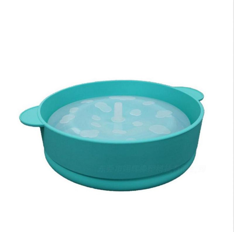 Silicone Folding Microwave Popcorn Bucket with Cover