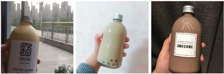 350ml 500ml Glass Bottle for Handmade Juice Coffee Milk Tea Beverage