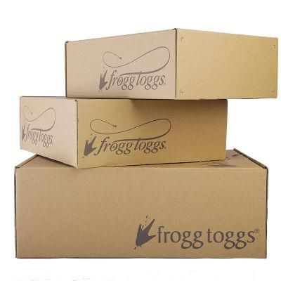 Corrugated Kraft Box Custom Logo Printed Brown Paper Box