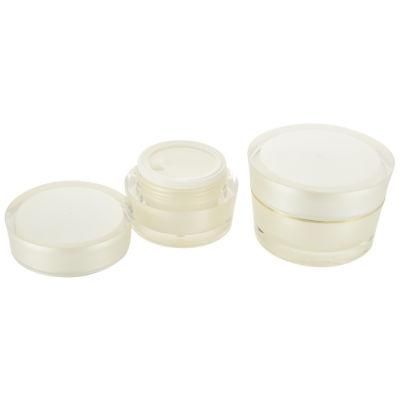 Round Jar Pearl White Cream Round Face Cream for Cosmetic