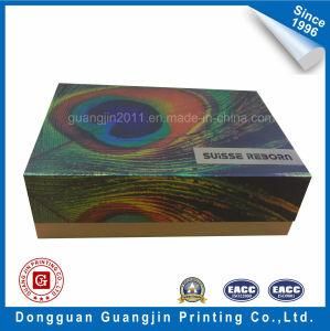 New Design Embossed Pattern Paper Cosmetic Packaging Box with Blister Card
