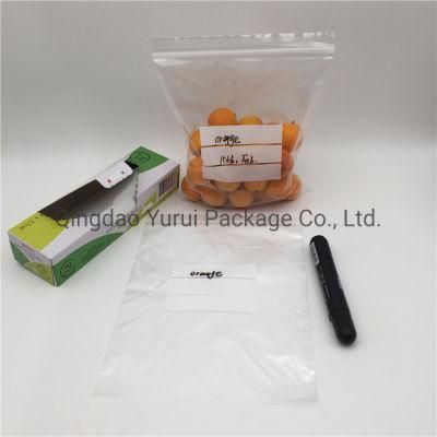 Transparent Refrigerate Use Plastaic Candy Zip Lock Dust-Proof Food Storage Bag