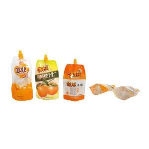 Reusable Stand up Plastic Custom Liquid Fruit Juice Pouch Drink Packaging Spout Pouch Bag / Juice Doypack with Spout Cap