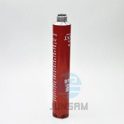 Collapsible Aluminum Empty Tube Squeeze Soft Metal Container for Professional Hair Coloring 100% Recyclable Packaging Material