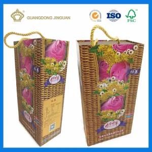 High Quality Rigid Paperboard Box with Custom Design Printing (with cotton handle)