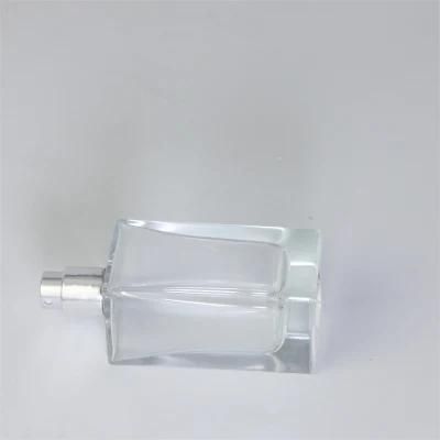 Factory Price Low MOQ Parfum Bottle 50ml Square Glass Perfume Bottles for Men