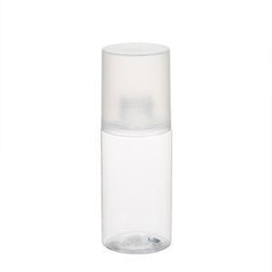 120ml 4oz Clear Plastic Pet Cylinder Bottles with Over Cap for Cosmetic Liquid Essential Oils Toiletries