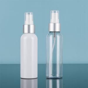 Plastic Pet 100ml Round Shoulder Bottle with Spray