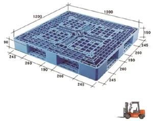 Recyclable HDPE Plastic Pallet for Industrial Use