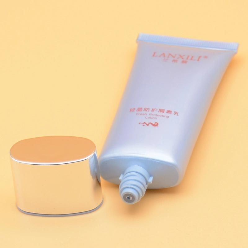 Empty Oval Hand Cream Packaging Skincare Squeeze Cosmetic Plastic Tube