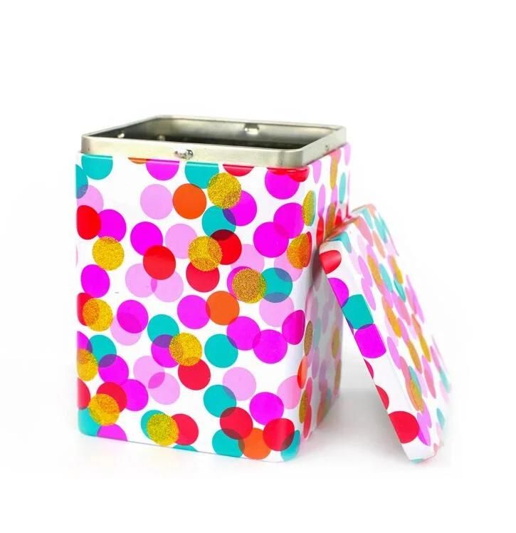 Factory Direct Sale High Quality Round Tin Box, Square Tin Box, Christmas Tin Box