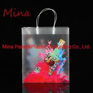 Customized Durable Transparent PP Plastic Shopping Bag with Logo Printing