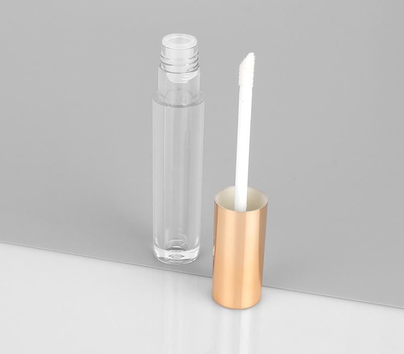 Manufacturer Empty Round Gold Lip Gloss Containers Tube Packaging with Wands Lipgloss