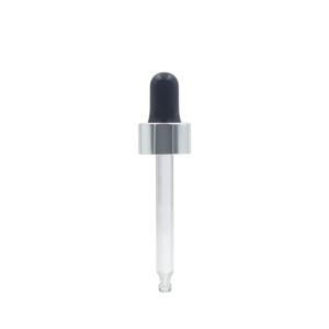 18mm Essence Oil Bottle Plastic Aluminum Cosmetic Packaging Rubber Dropper