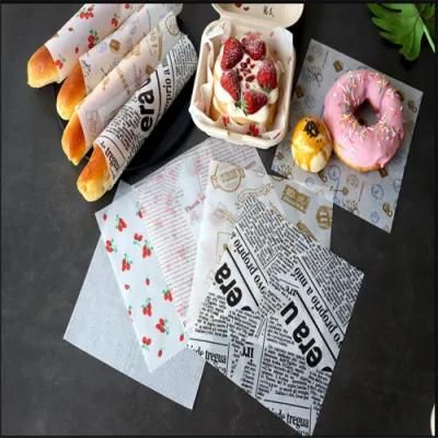 Pack Printed Wax Tissue for Food Paper