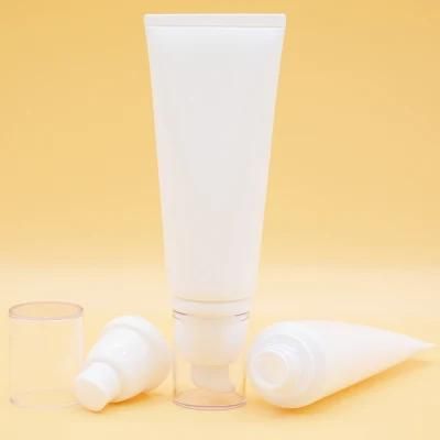 Packaging Glossy Finished Cosmetic Plastic Tube Empty Sugarcane Pump Tube