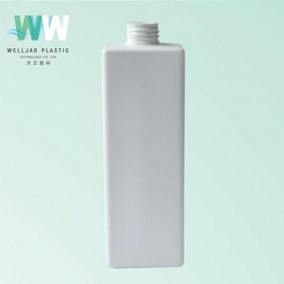 1000ml White Empty Square Pet PE Plastic Bottle for Shampoo