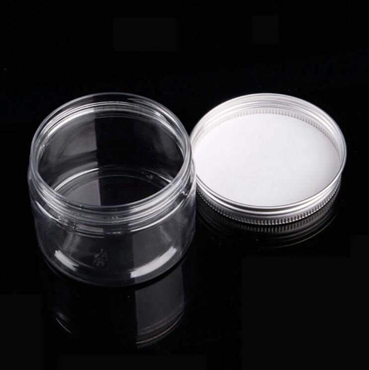 9 Size Travel Bottle Round Plastic Jar with Aluminum/Plastic Cover and PE Garsket Empty Cosmetic Packaging Container Food Container with Wide Mouth 30ml-500ml
