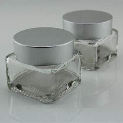 50g Glass Cream Jar with Aluminum Lid