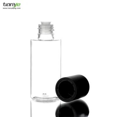 50 Ml Black and Pink Cylinder Pet Essence Bottle