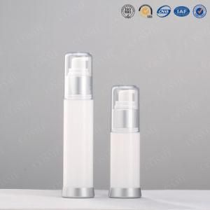 Luxury Sliver Alumite Acrylic Airless Bottles for Cosmetic Packaging