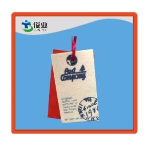 Dongguan Factory Custom Printed Paper Jeans Hang Tag with String
