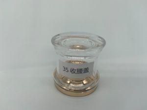 Acrylic Gold Screw Caps/Lids for PE Tube Customized Shape Empty Tube
