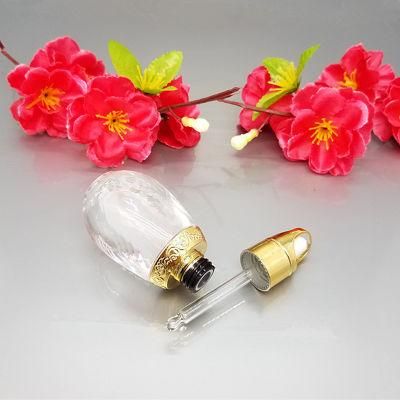 in Stock Ready to Ship Hot-Selling Perfume Bottles Gold Glass Dropper Bottle 10ml for Essential Oil Fragrance Bottle