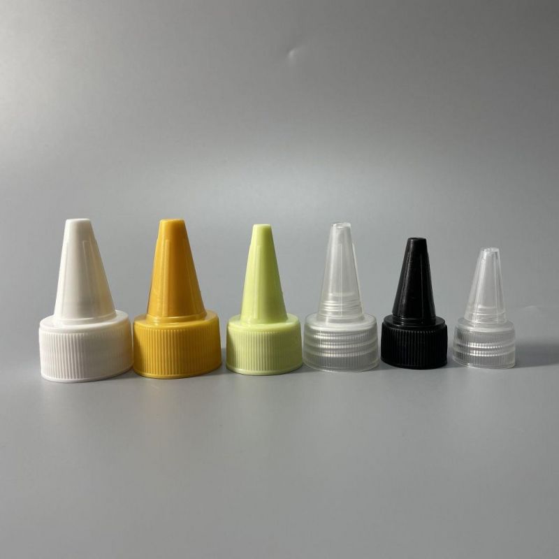 Customized Squeeze Sauce Bottle Plastic Long Nozzle Point Spout Cap